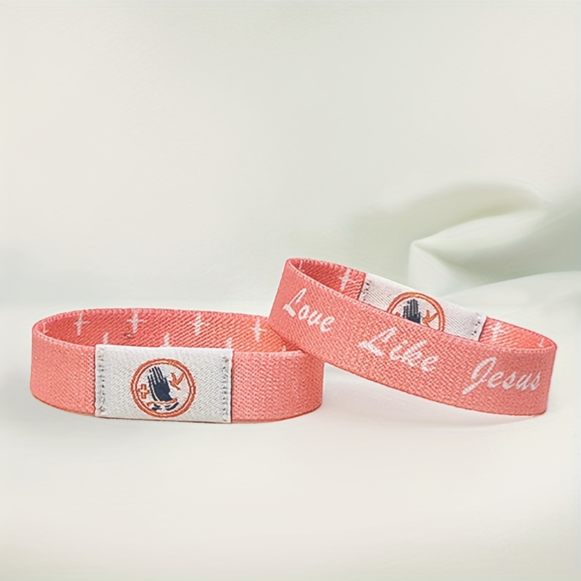 Christian Daily Bible Verses Bracelet Waterproof Polyester Print Smart NFC Bracelet