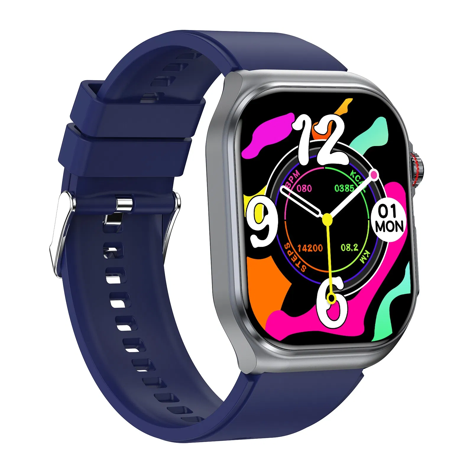 New developed China factory IP68 waterproof digital elderly smart bluetooth bracelet with heart rate blood pressure blood oxygen blood glucose monitor E585