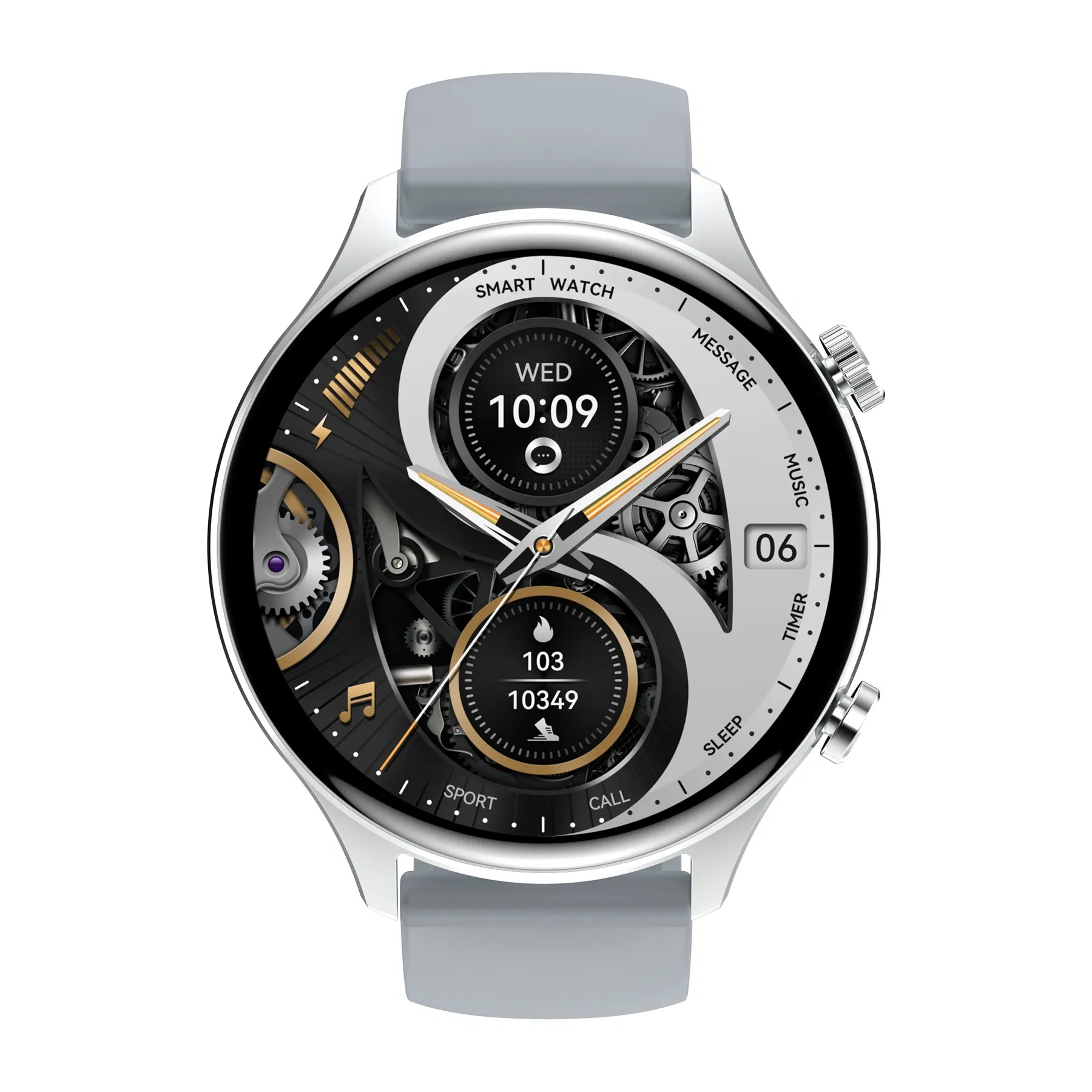 Long battery life IP68 waterproof senior healthcare smart bluetooth watch with heart rate blood pressure SPO2 monitor HK75