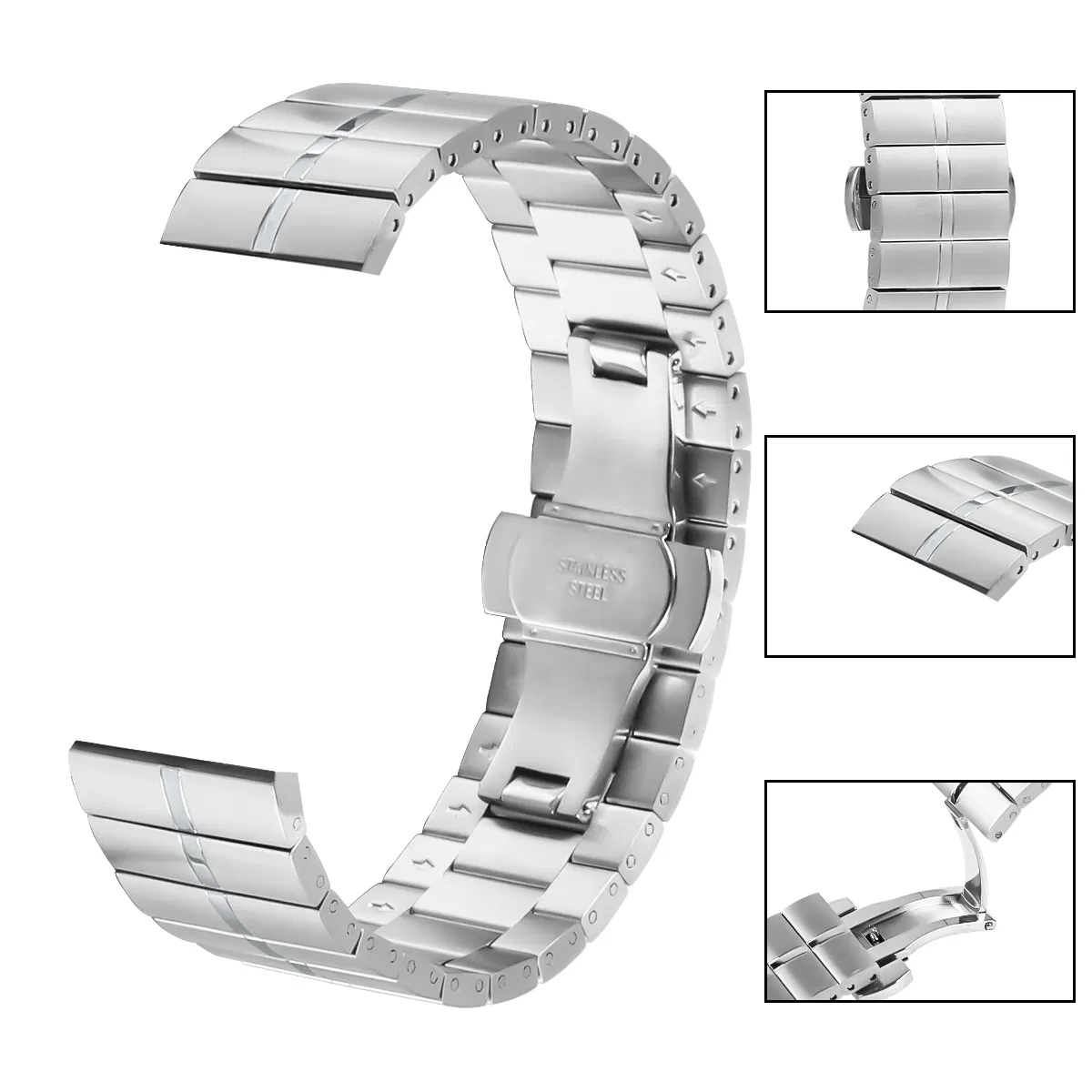 New for Huawei Watch Ultimate Stainless Steel Smart Bracelet Watch Strap with Buckle