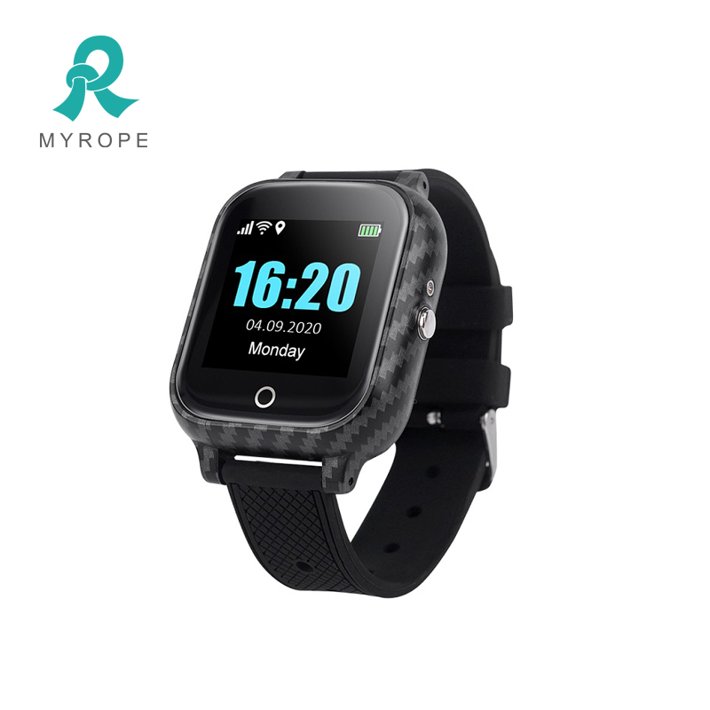 GPS Lbs Location Tracking Waterproof Watch for Quarantine People with Body Temperature Testing GPS Watch