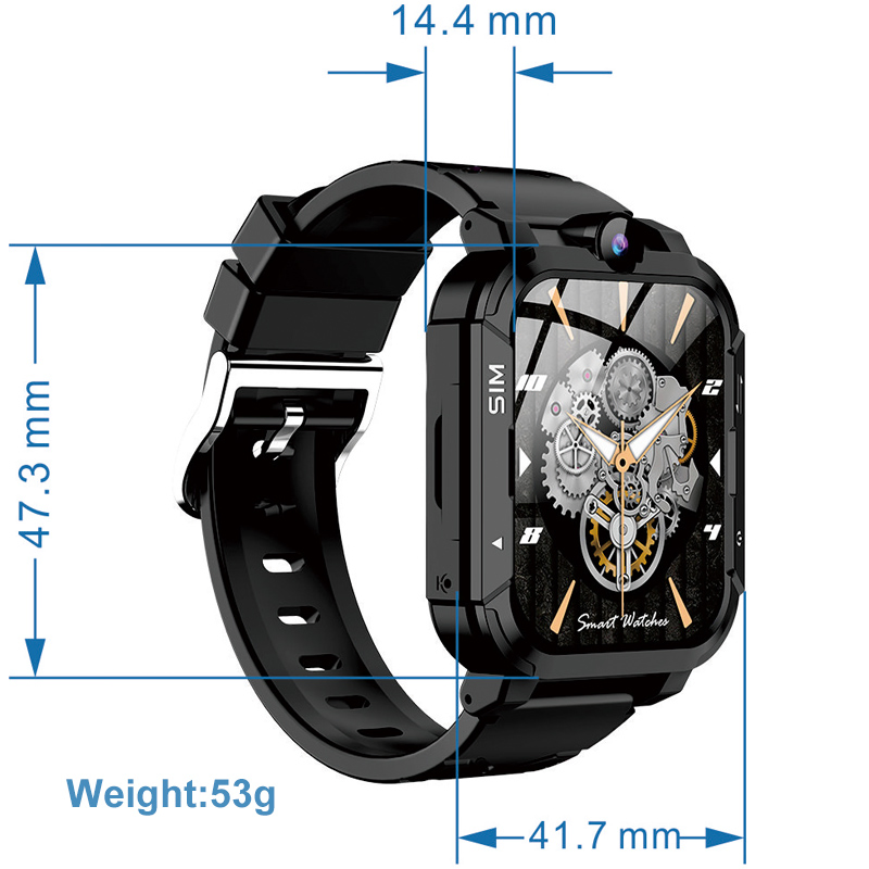 Fashion design China manufacture 4G IP67 waterproof gift sport parental control child smart watch with GPS tracker for SOS panic button safety zone setup D32