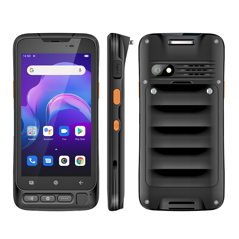 Uniwa V5s 5 Inch Rugged Handheld Fingerprint 2D Reader Scanner Android Mobile Phone