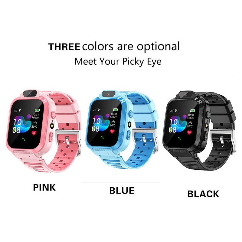Waterproof Children's Smart Phone Watch Q12 with GPS Positioning