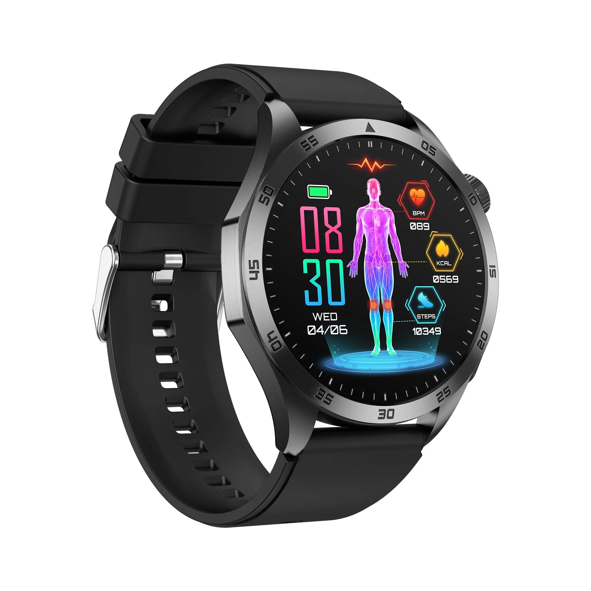 Top quality China factory IP68 waterproof senior healthcare smart bluetooth watch with heart rate blood pressure blood oxygen blood glucose moitor E485