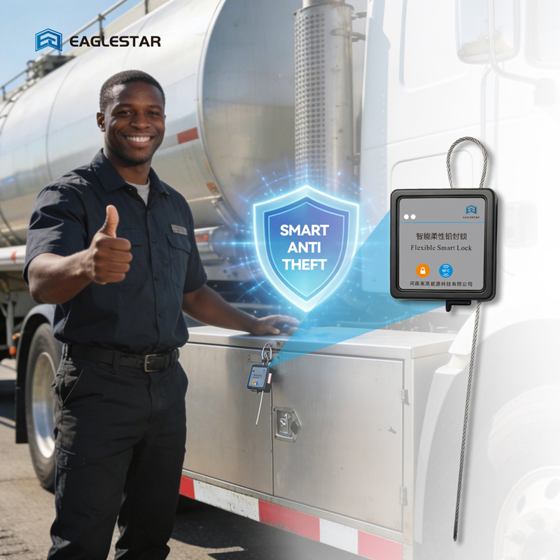 Eaglestar GPS Bolt Seal Reusable Long Battery Life NFC Data Logger for Petroleum Product Anti-Siphoning Solution