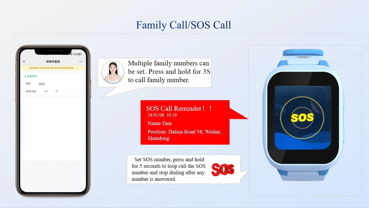 SOS Function Display
