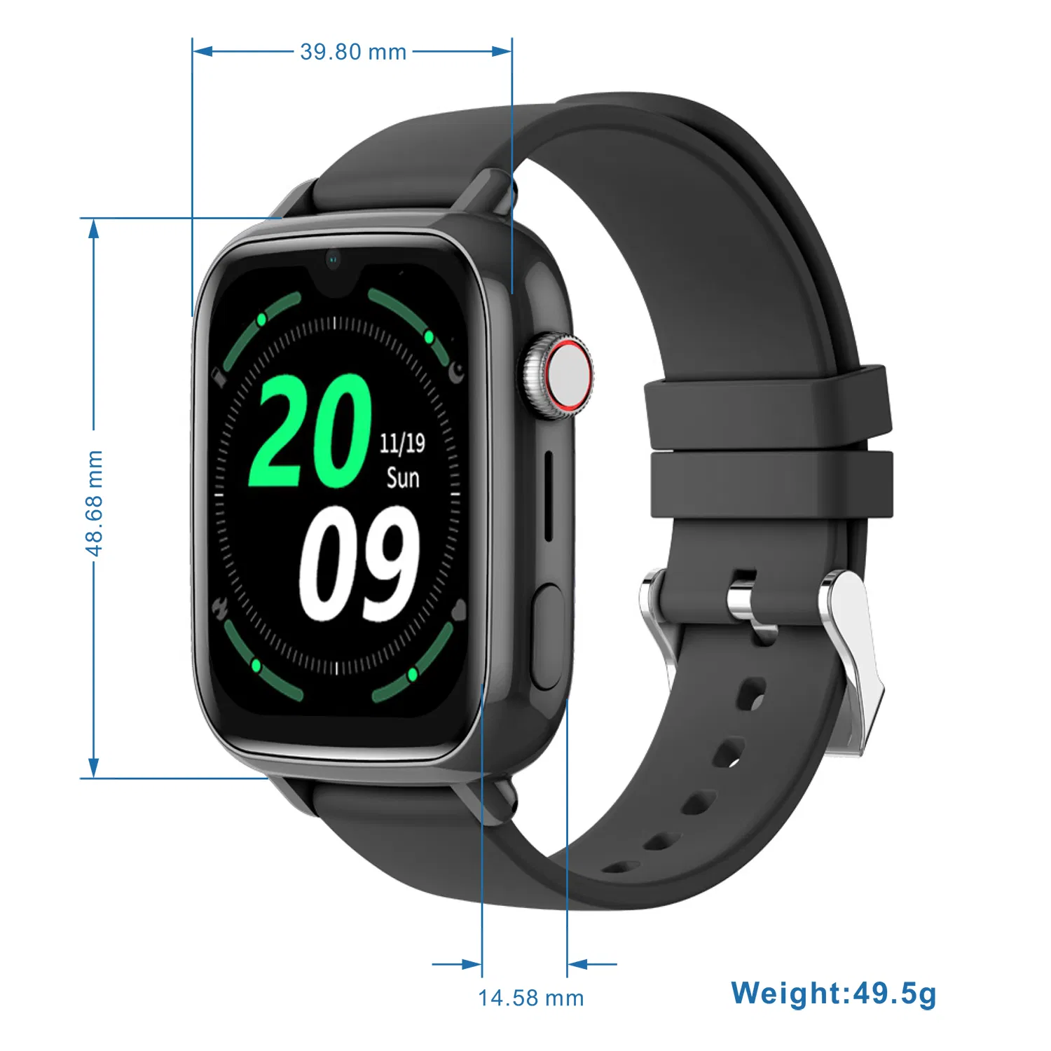 New Launched wholesale LTE Fashion Large Screen Kids GPS wrist Watch with Two Way Voice Call for Real Time Communication D49C