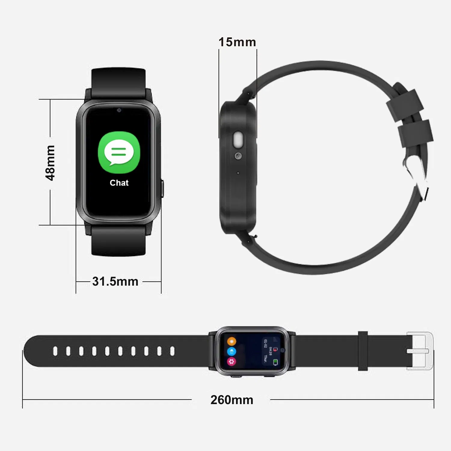 4G IP67 Waterproof Elderly Senior Smart Health Care tracker device GPS Watch with Video Call Y42U