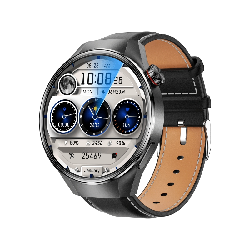 Hot Sale 1.75" Amoled Screen Smart Watch Health/Sleep/Heart Rate/Blood Oxygen Monitoring GPS Bt Call Compass Sport Smart Watch