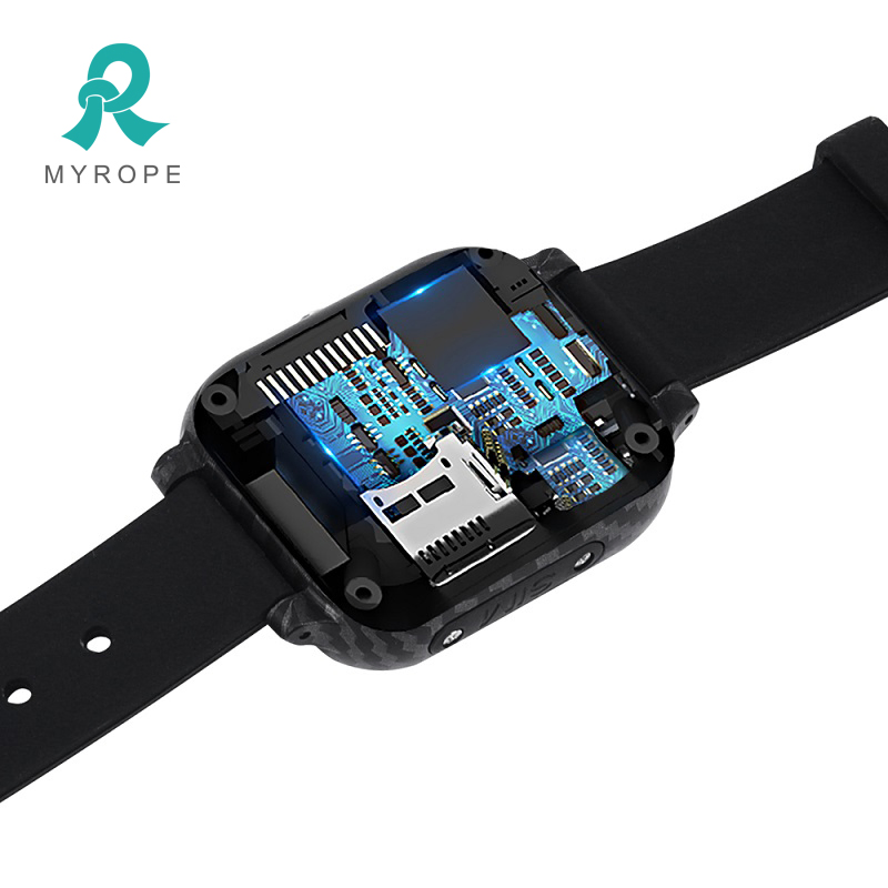 GPS Lbs Location Tracking Waterproof Watch for Quarantine People with Body Temperature Testing GPS Watch