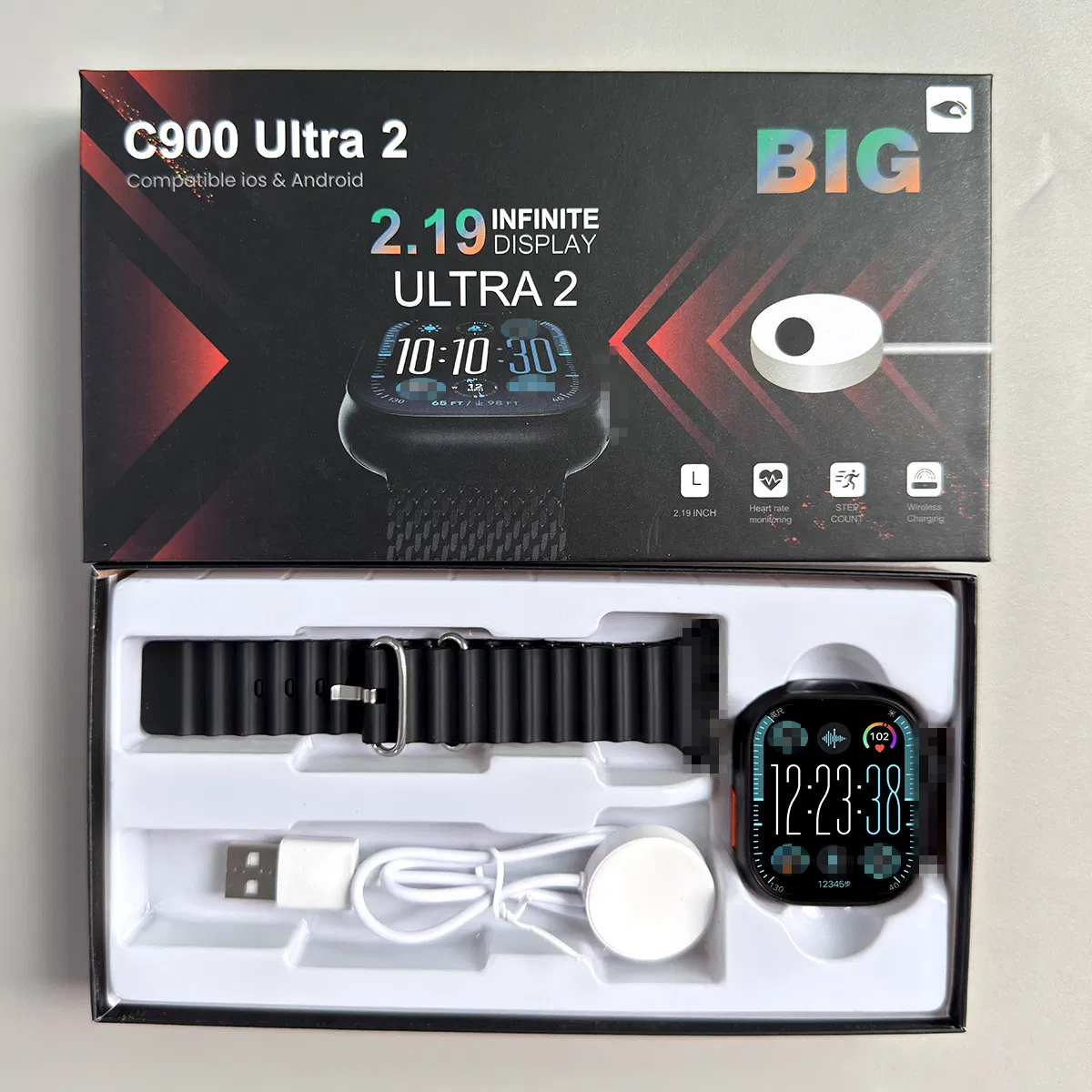 Smart Watch Bluetooth Calling Watch with Heart Rate Monitor, Step Counter, Blood Pressure Measurement, Health Tracking, Smart