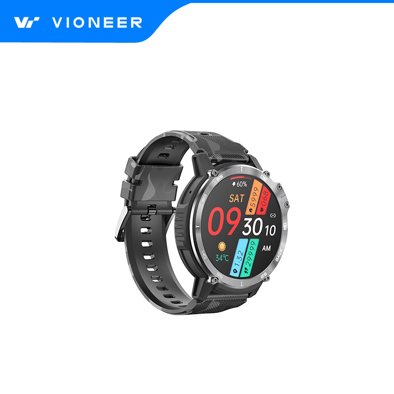 China Original Manufacturer Vioneer Newest Outdoor Waterproof Heartrate Blood Pressure Blood Oxygen Sleep Monitoring Sports Mode Bluetooth Bracelet Smartwatch