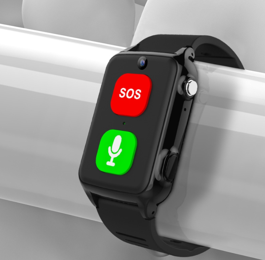 Custom Electric Fence Fall Alert Sos GPS Position Senior Bracelet SIM Card Smartwatch 4G Elderly Smart Phone Watch 4G Tracking