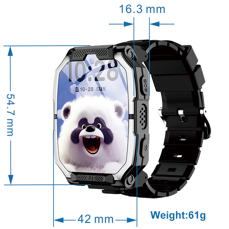 Top quality China manufacture 4G IP67 waterproof smart kids GPS tracker watch with history route live map monitoring panic button for SOS call D38