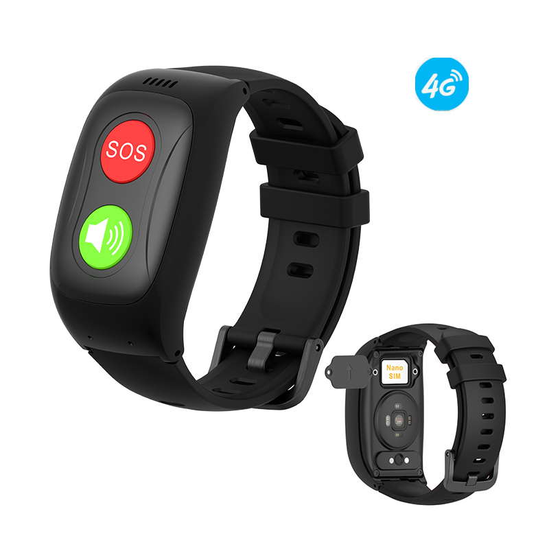 Elderly Fall Protection 4G Smartwatch with Heart Rate Blood Pressure Sos GPS and 2-Way Call Tracker
