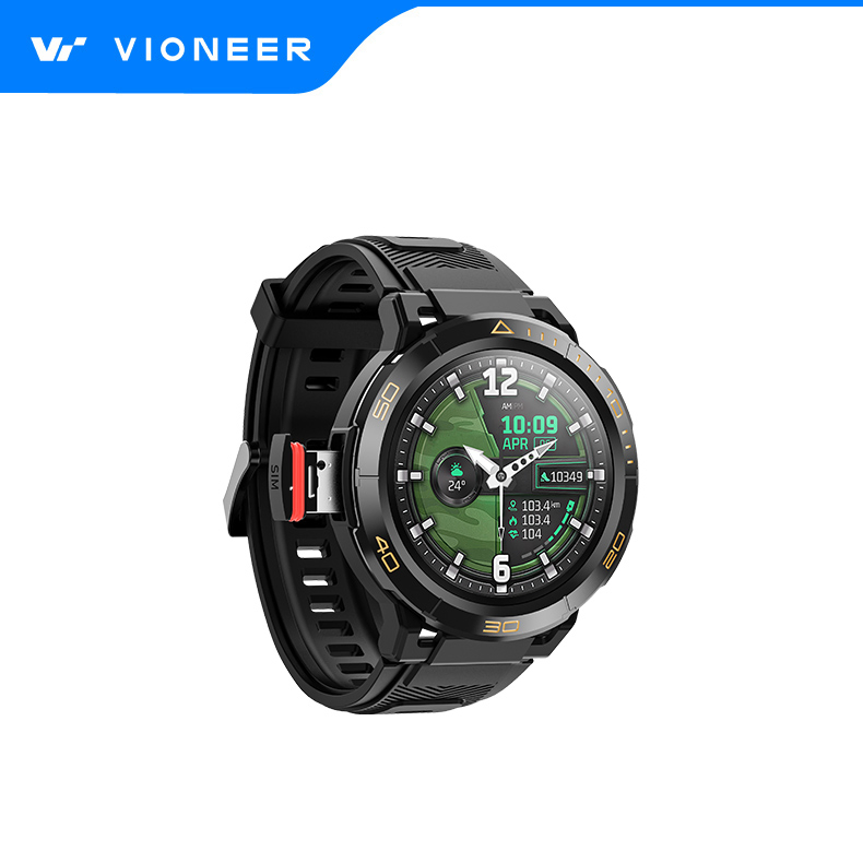 Vioneer Outdoor Waterproof Dustproof Heat Resistant Hardcore Strength Spuer High Standard Two-Way Call APP Download Bluetooth 4G Android Smartwatch