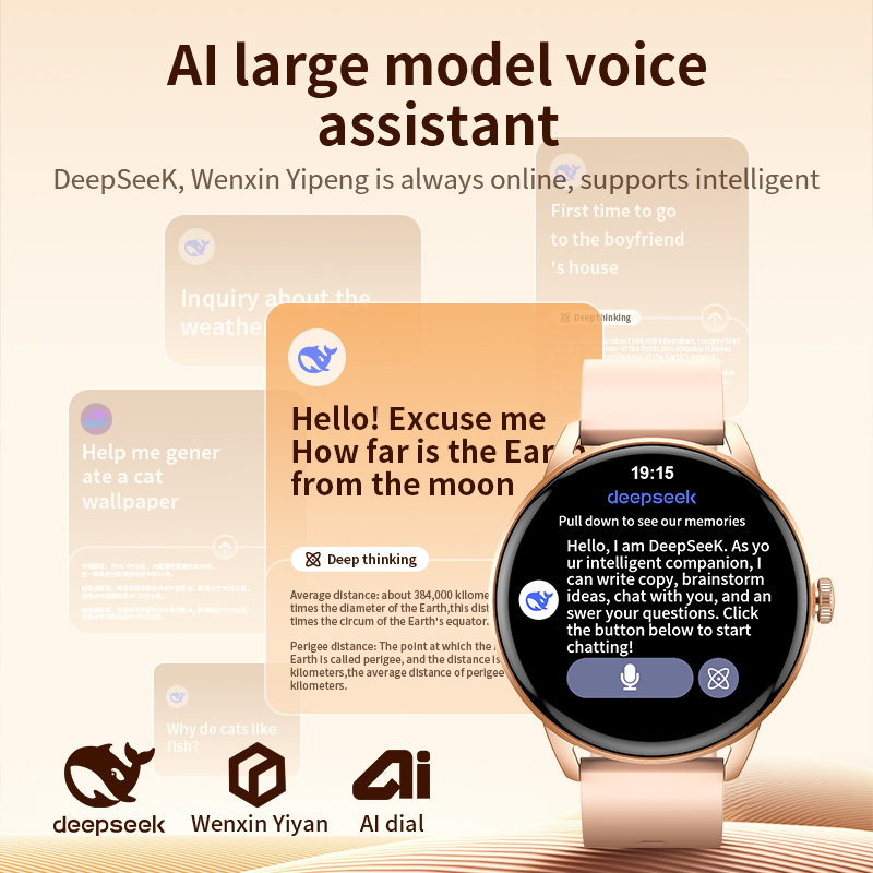 Luxury Smart Watch Quick Whatsapp Reply 4G Memory Amoled Screen Connectivity Local Music Playback Magnetic Answer Calls