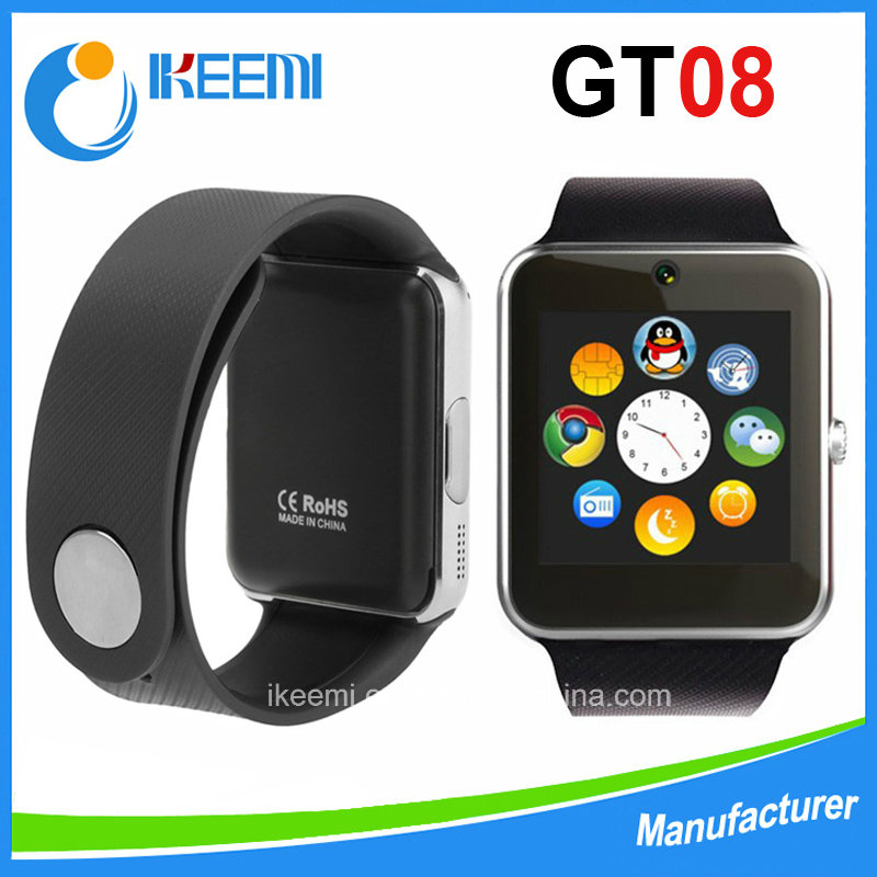 2018 Top Selling Bluetooth Gt08 Camera Smart Watch Mobile Phone