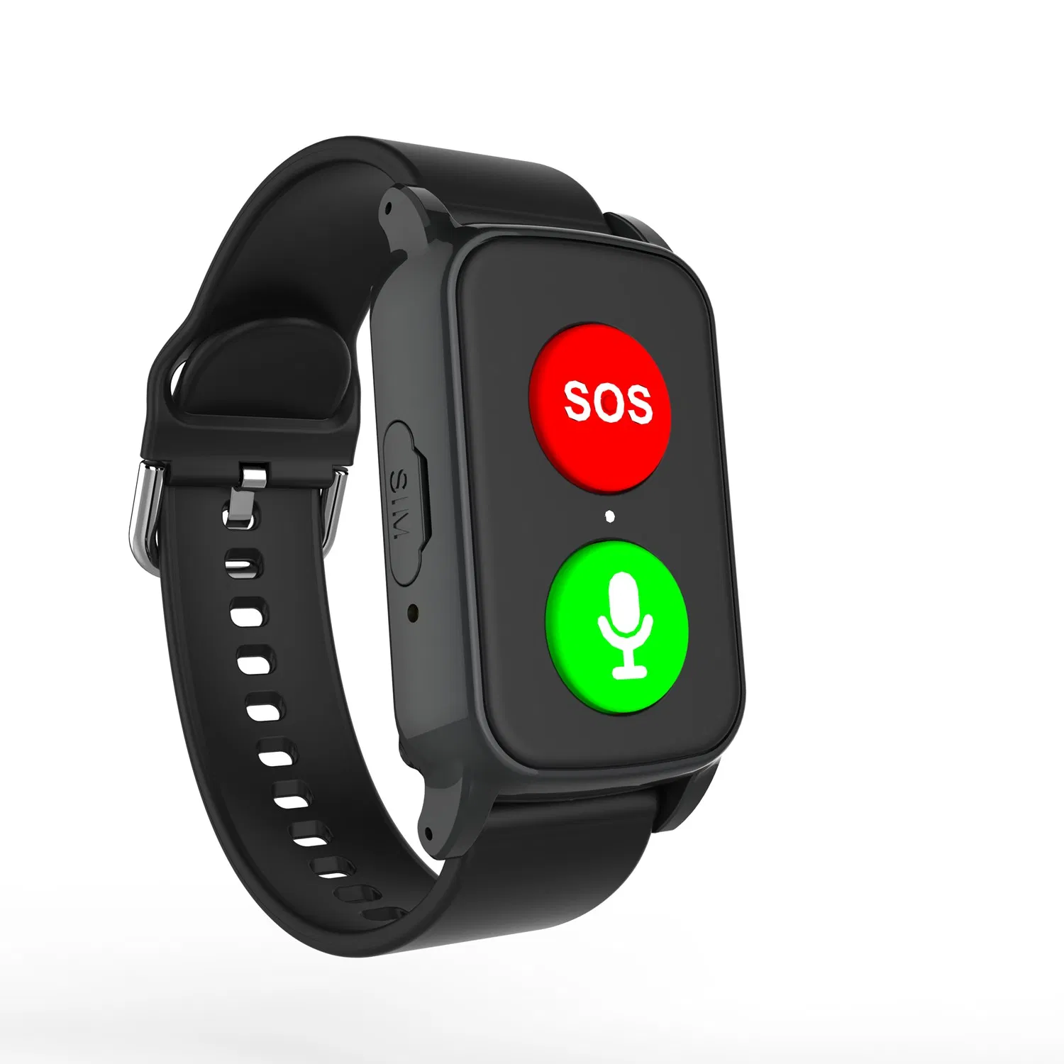 GPS Smartwatch for Elderly with Sos Voice Button 4G Portable Emergency Smart Watch for Elderly