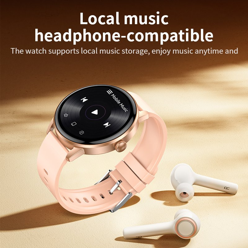 Luxury Smart Watch Quick Whatsapp Reply 4G Memory Amoled Screen Connectivity Local Music Playback Magnetic Answer Calls