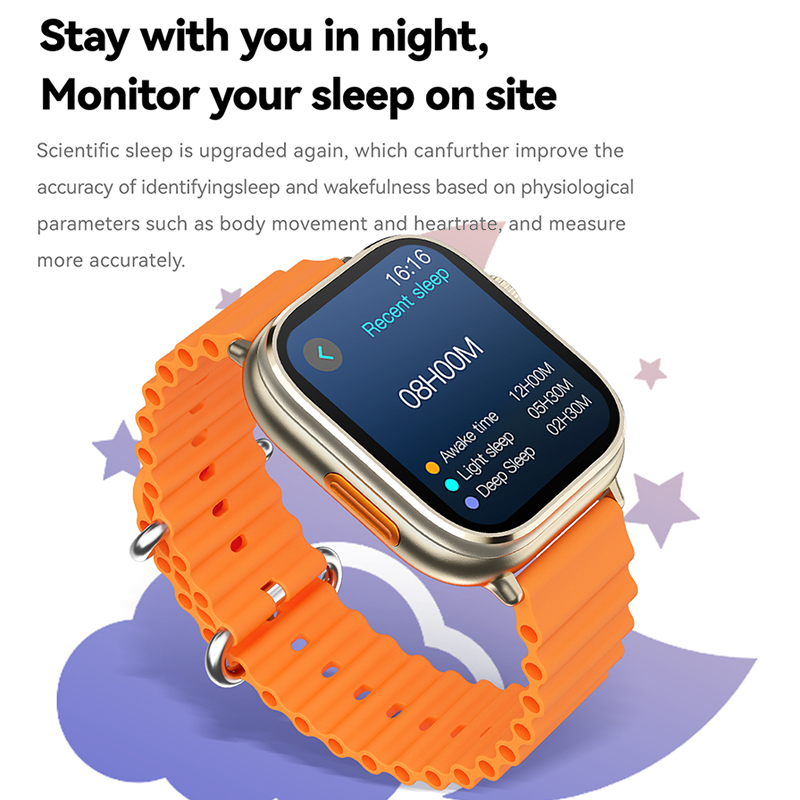 Bt Call Tws Headphones Earphones with Earbuds NFC Health Monitoring Sports Smartwatch