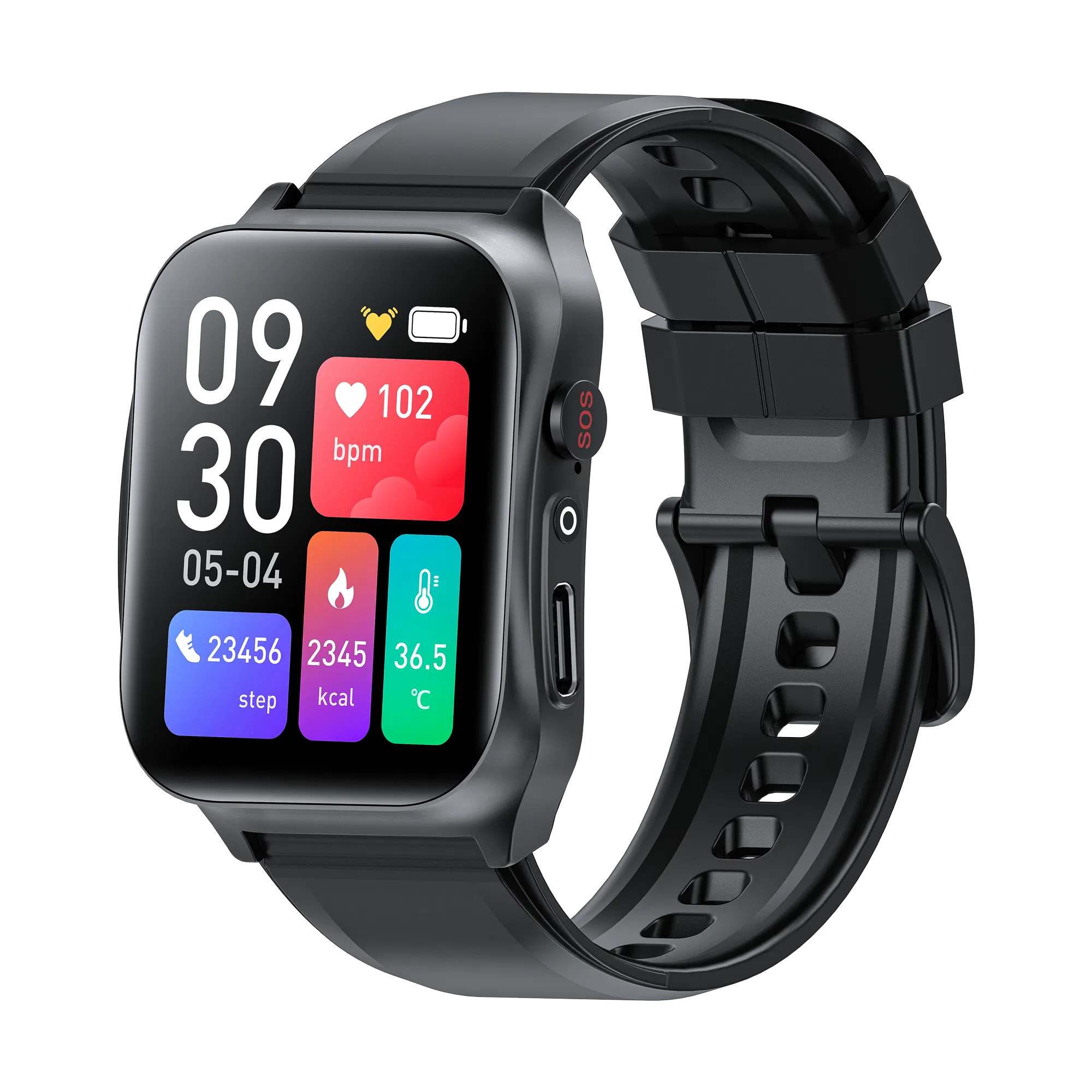 Durable Android Smart Watch for Seniors with SIM and Features