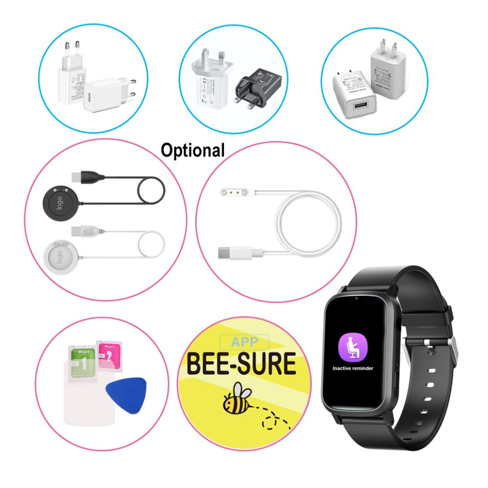 4G IP67 Waterproof accurate HR BP Senior Smart GPS Tracker Watch with Fall Down Alert for Elderly Y42U