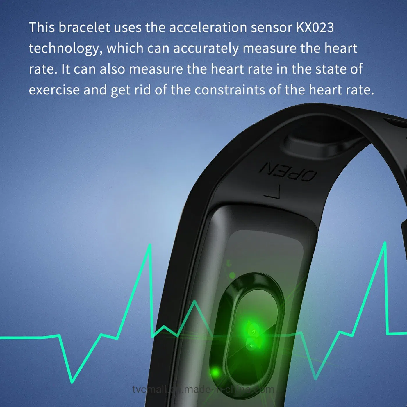 H01c 0.96 Inch Color Screen Smart Watch IP67 Waterproof Health Watch Sports Bracelet with Blood Pressure/Heart Rate/Sleep Monitoring for Fitness - Black