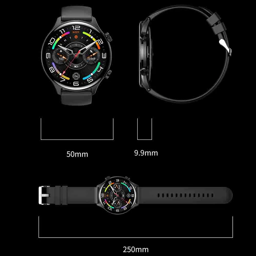 2025 new developed IP68 waterproof senior smart bluetooth watch with heart rate blood pressure blood oxygen monitor for fitness monitoring HK75