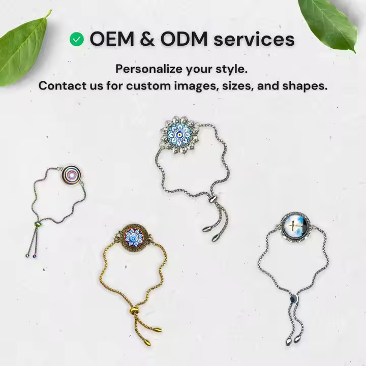 NFC Bracelet Metal Chain Glass 1000+Verse Full Bible Christian Bracelet Smart No APP NFC Gift 13.56MHz Silver OEM/ODM