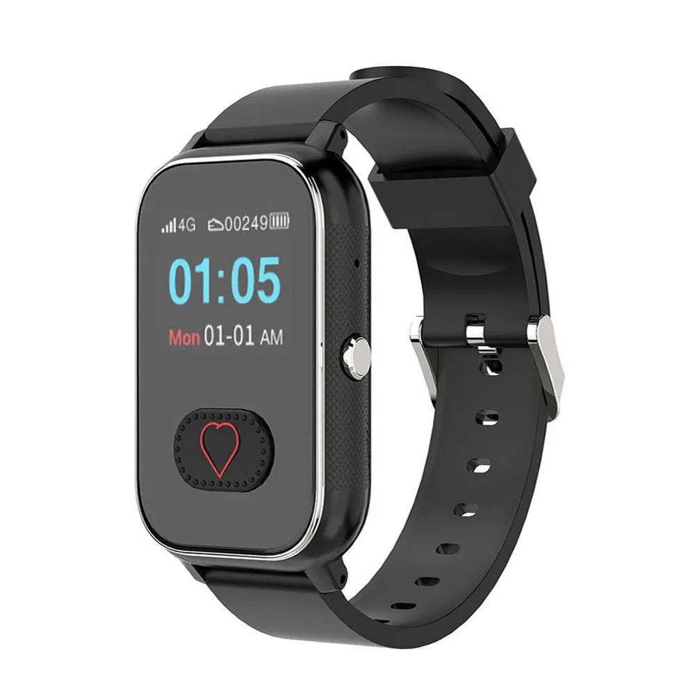 Top sell 4G IP68 waterproof small elderly GPS tracker watch device with fall detection and SOS call D46