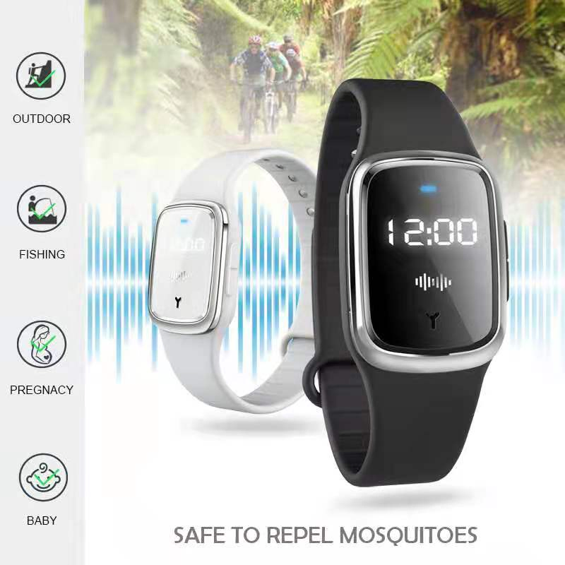 New Model Ultrasonic Anti Mosquito Repellent Watch with Detect Body Temperature