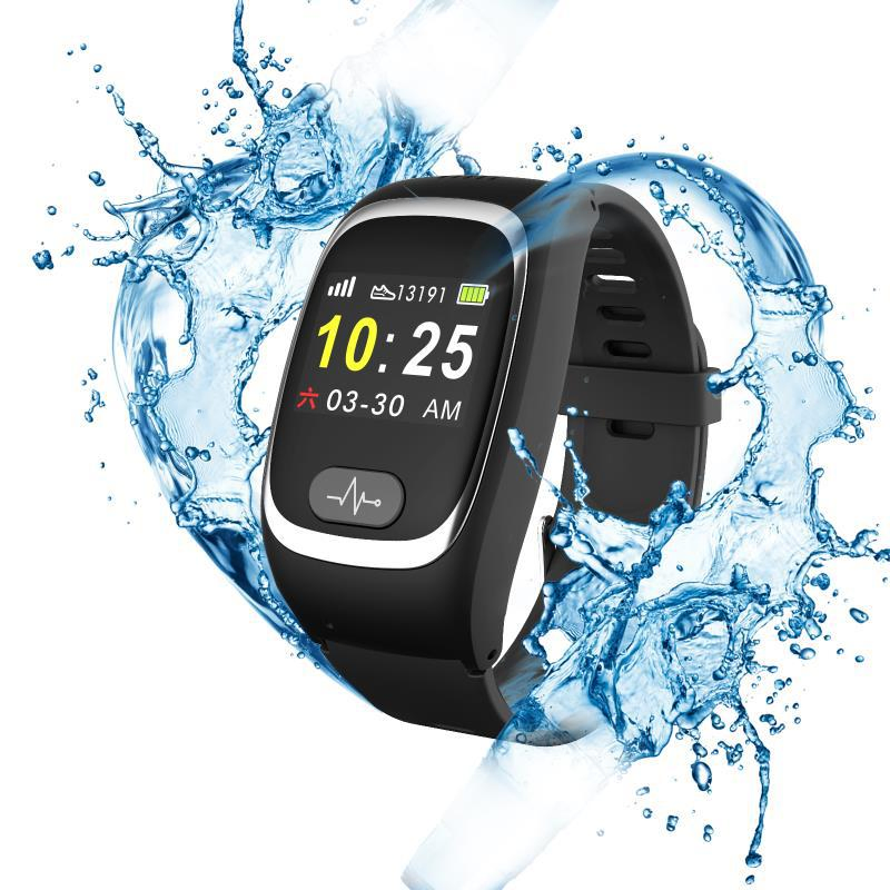 Fall Alert Heart Rate Health Sos GPS Smart Watch Elderly Men Women