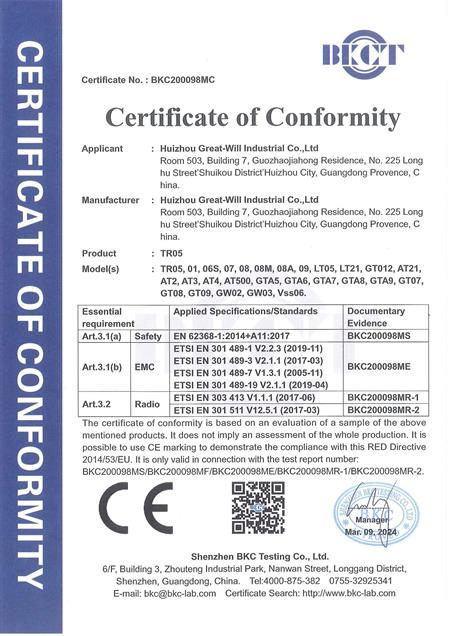 CE Certificate