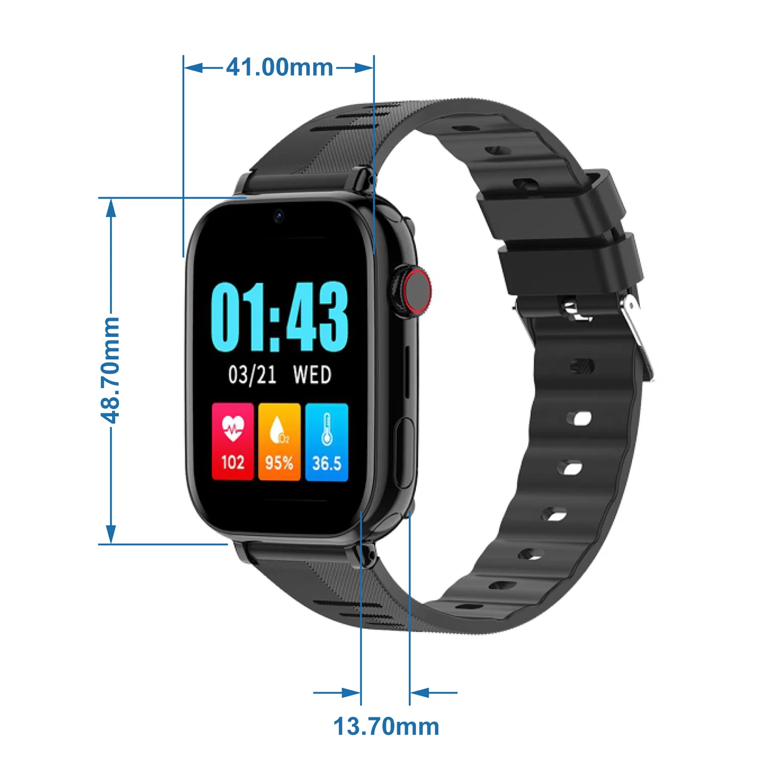 4G IP67 Waterproof Elderly Wearable Smart Watch GPS with History Tracking &nbsp;for Realtime location Monitoring D44U