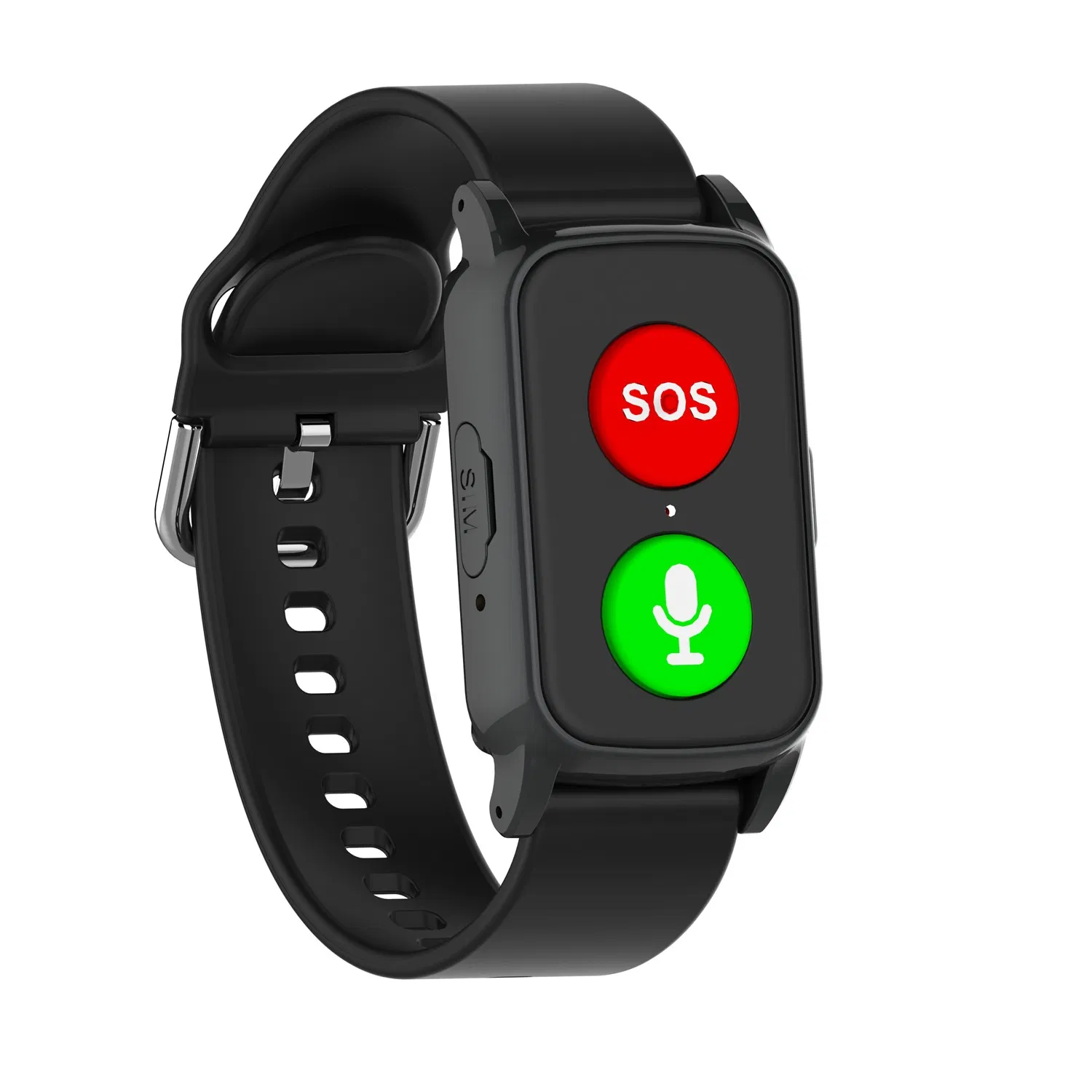 GPS Smartwatch for Elderly with Sos Voice Button 4G Portable Emergency Smart Watch for Elderly