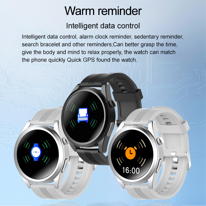 Bluetooth Call1.28inch Round Body Temperature, Heart Rate, ECG, Blood Oxygen, Blood Pressure, Big Screen H28 Sleep Monitoring Android Smart Watch Smartwatch