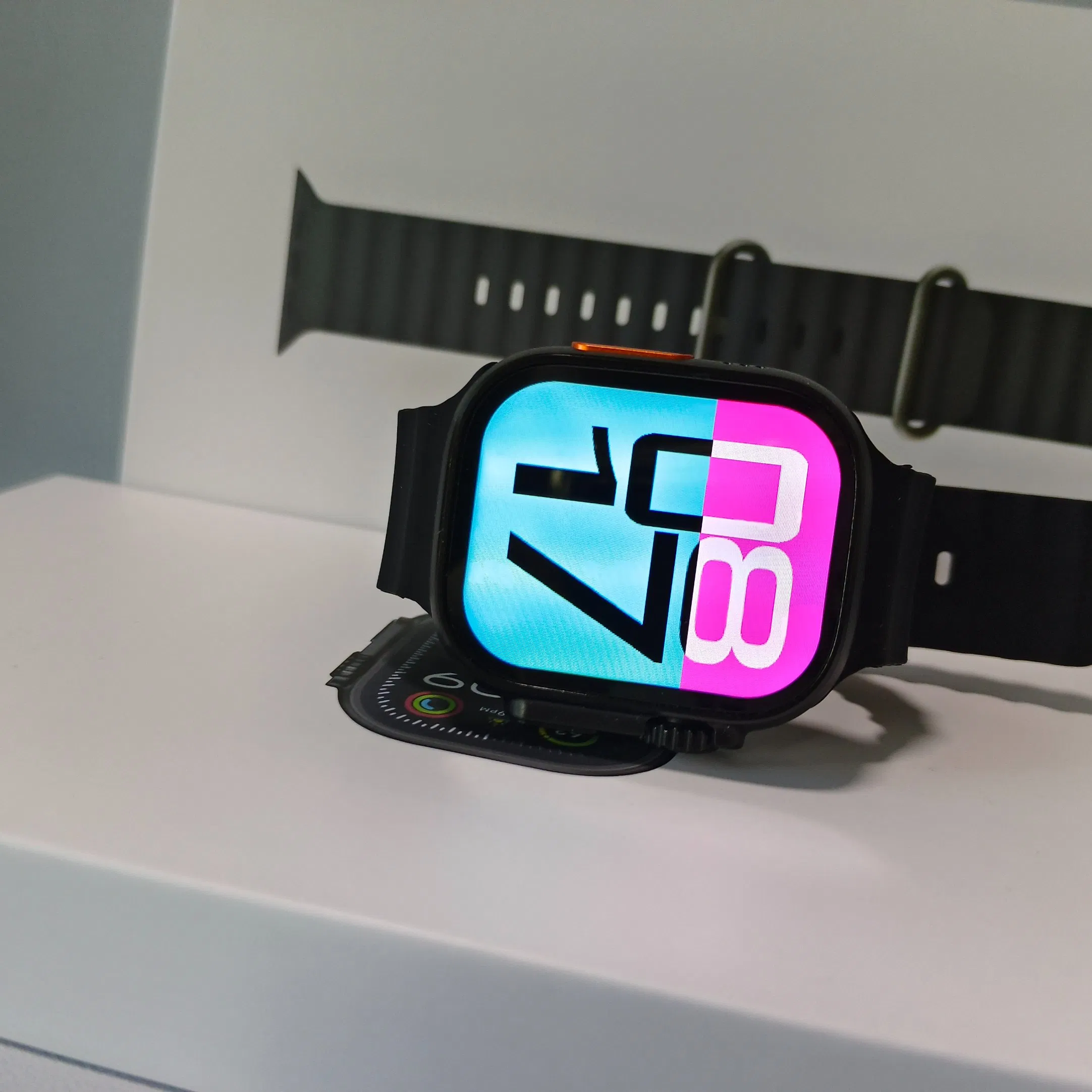 1: 1 Precise Replica Ultra 2 Dynamic Island Supporting Simultaneous Blood Pressure Oxygen and Smartwatch Heart Rate &amp; ECG Monitoring and Other Functions