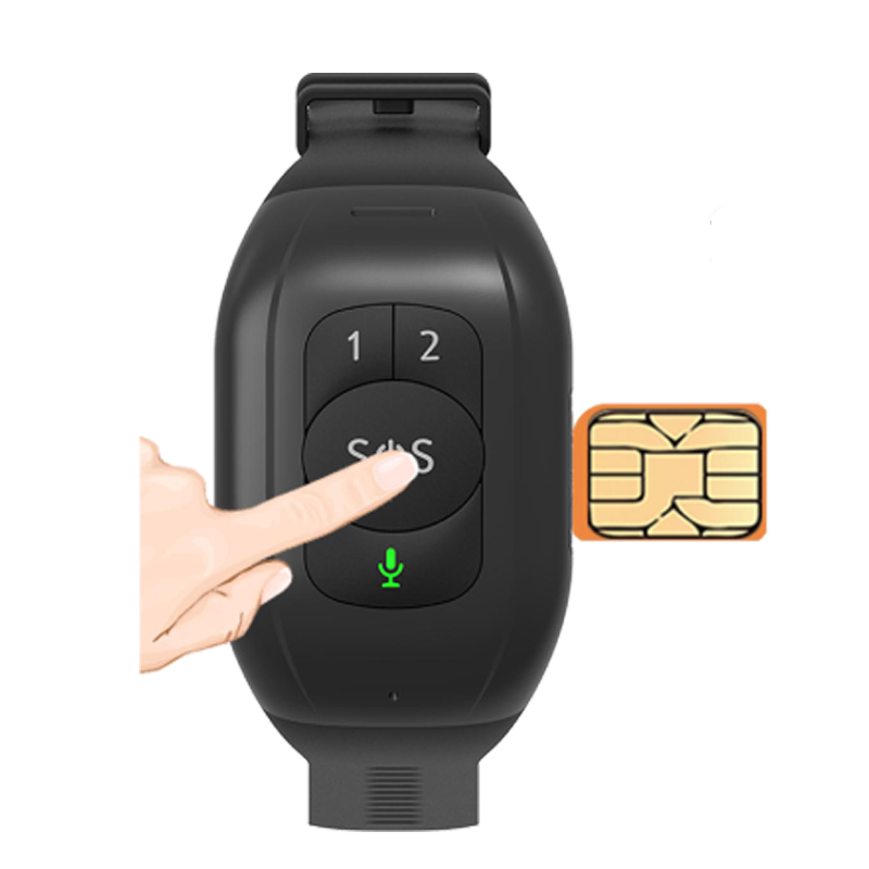 2025 new beauty hot selling waterproof Senior GPS Tracking device with heart rate blood pressure body temperature SPO2 fall down detection Y6T