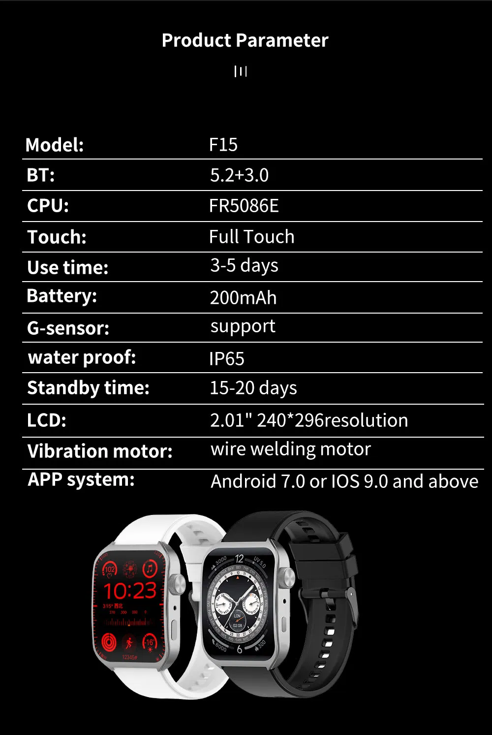 F15 Smartwatch Detail 13