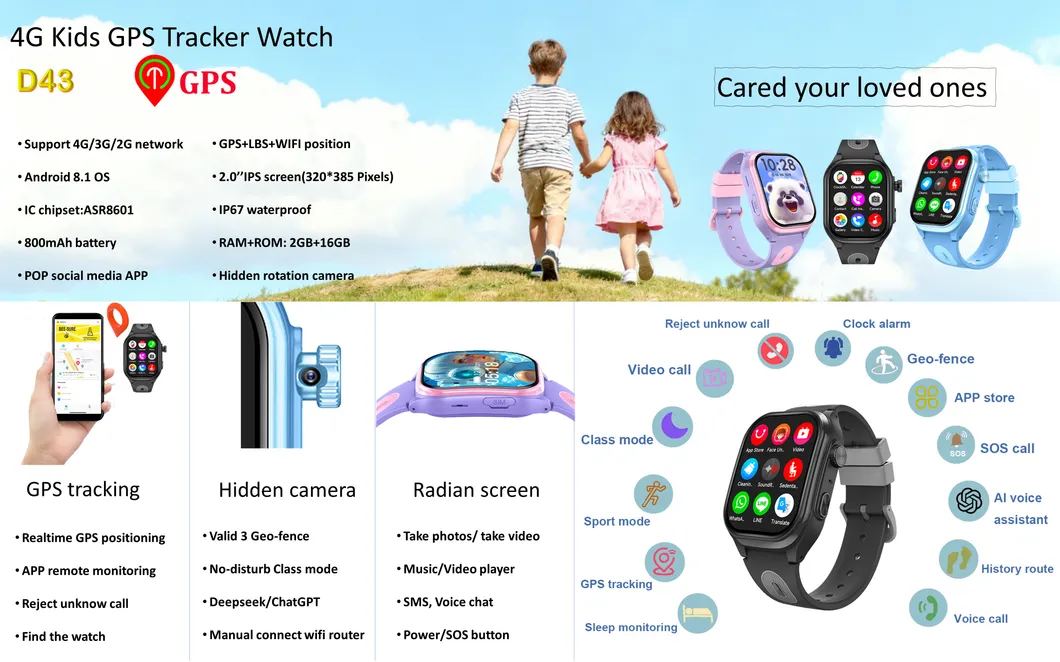 Kids GPS Tracker Watch