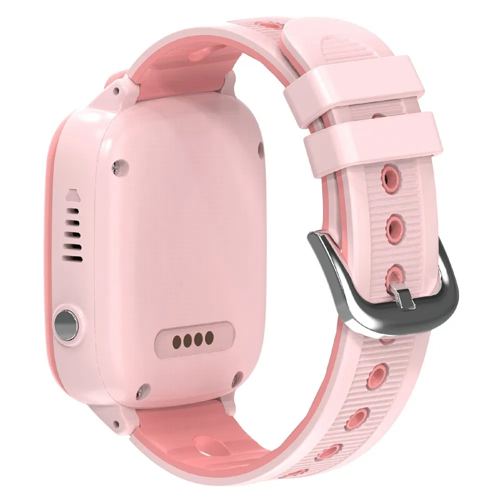 Best Quality 4G GPS Kids Smart Watch with Call, Family Voice, Sos, IP67 Waterproof Pink