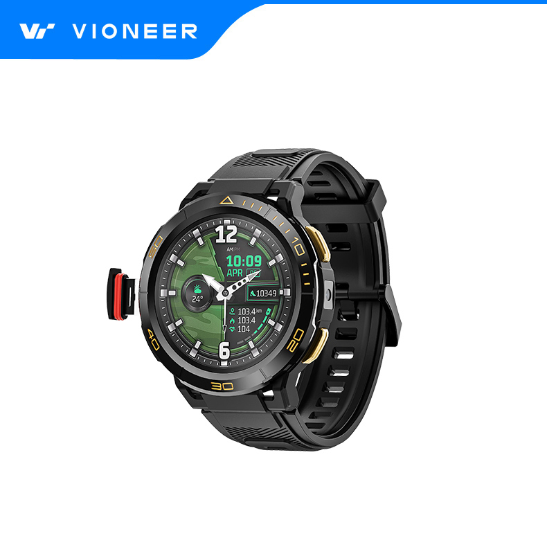 Vioneer Outdoor Waterproof Dustproof Heat Resistant Hardcore Strength Spuer High Standard Two-Way Call APP Download Bluetooth 4G Android Smartwatch