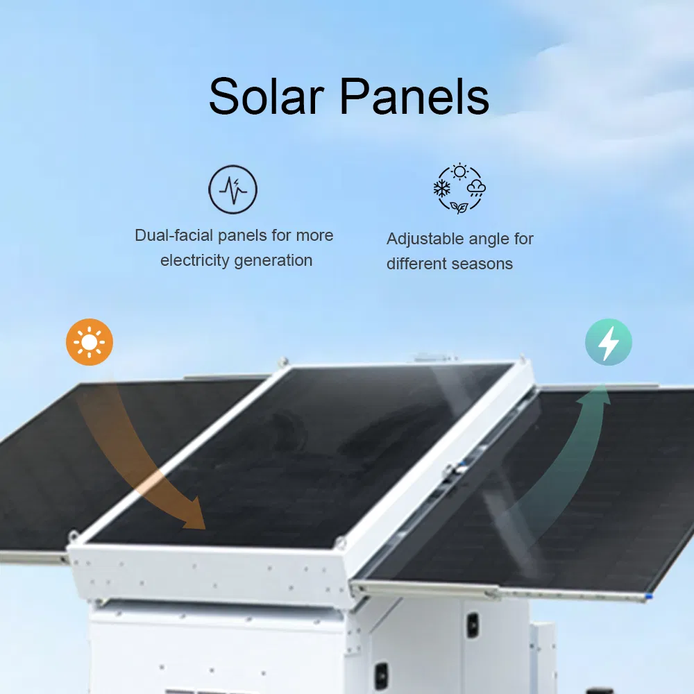 Biglux Hiskid Solar Tower Hybrid with Integrated Generator for 24/7 Operation