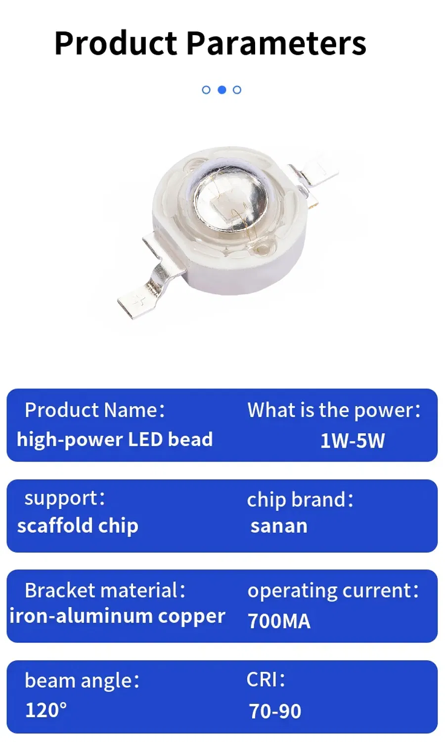 Blue LED Chip View 2