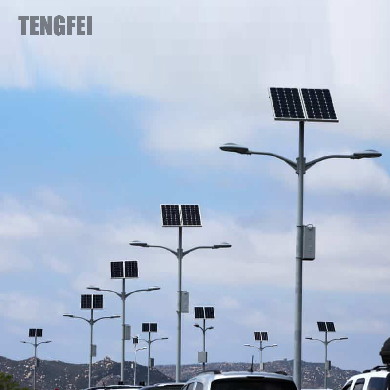 Africa Asia Hot Sell Split LED Solar Light with 7m 8m Poles for City Main Street Lighting IP65 Smart Controller Charge Good Price