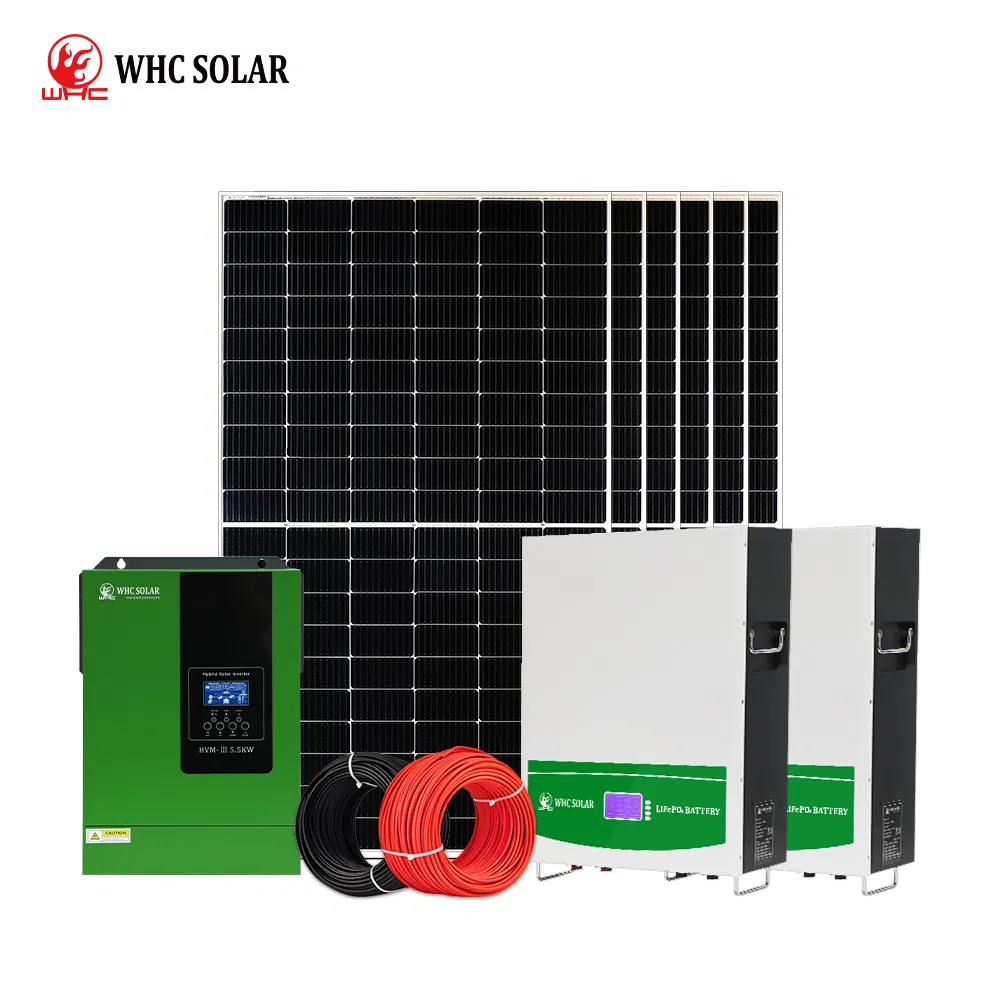 Whc Monocrystalline Silicon Normal Panel Battery Lighting Tracker Home Hybrid Solar System Factory