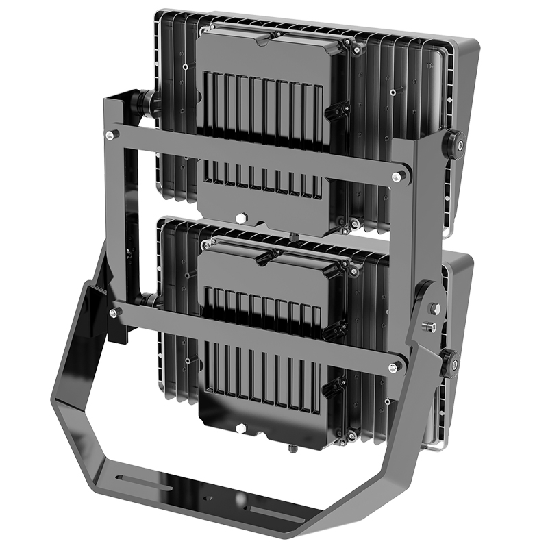 IP66 150lm/W Asymmetric Angle Dimmable 800W LED Flood Light Outdoor Stadium Football Field Flood High Mast Luminaire