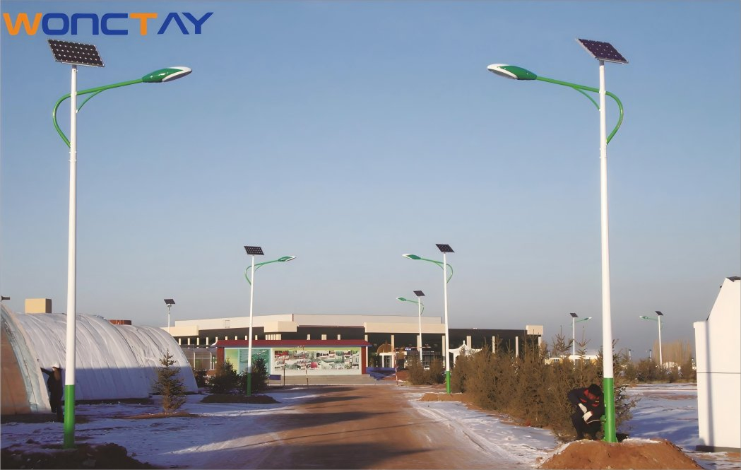 Wonctay 6-10m Pole High Outdoor Lighting Power LED Solar Street Light
